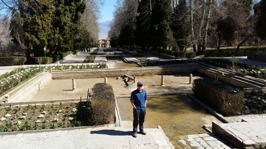 No water in the fountains :-( Mahan Gardens, Iran