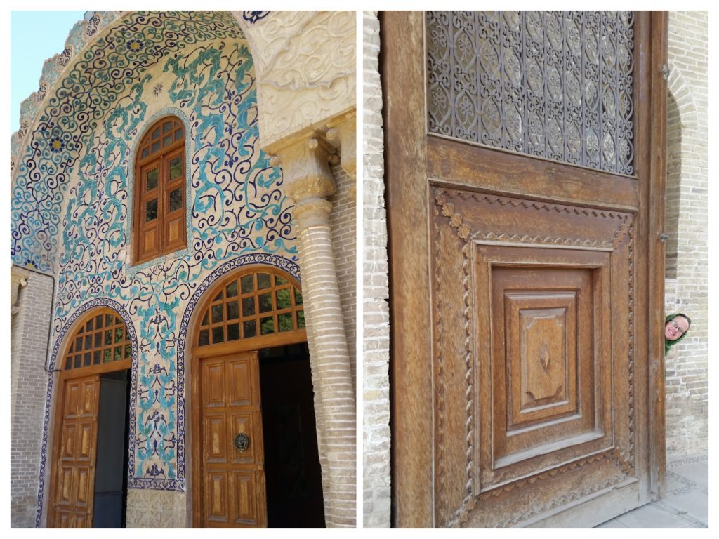 Entrance to the Kerman National Library. Iran
