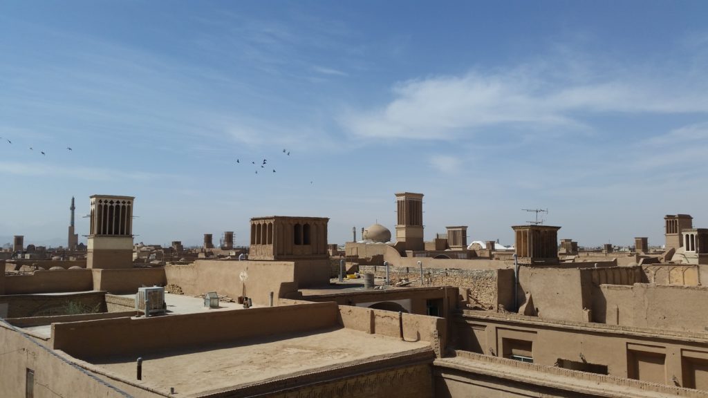 View from Kohan Hotel Roof, Yazd, Iran.