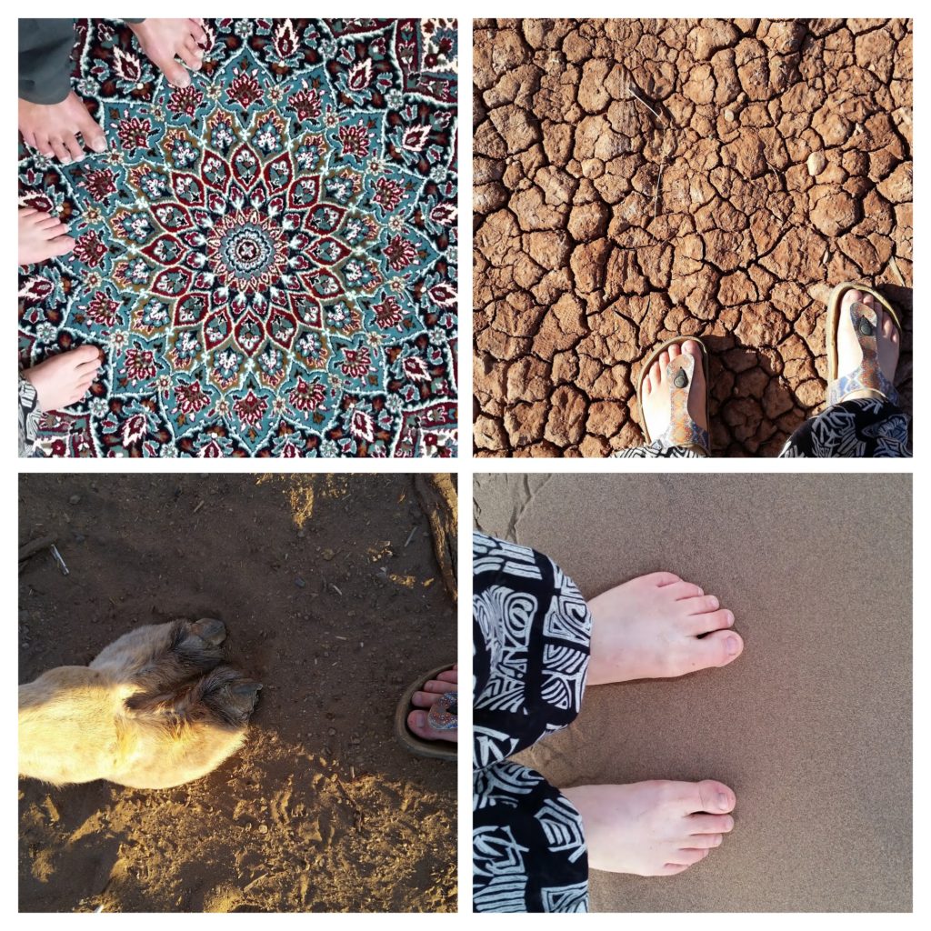 Feet in the desert, Iran