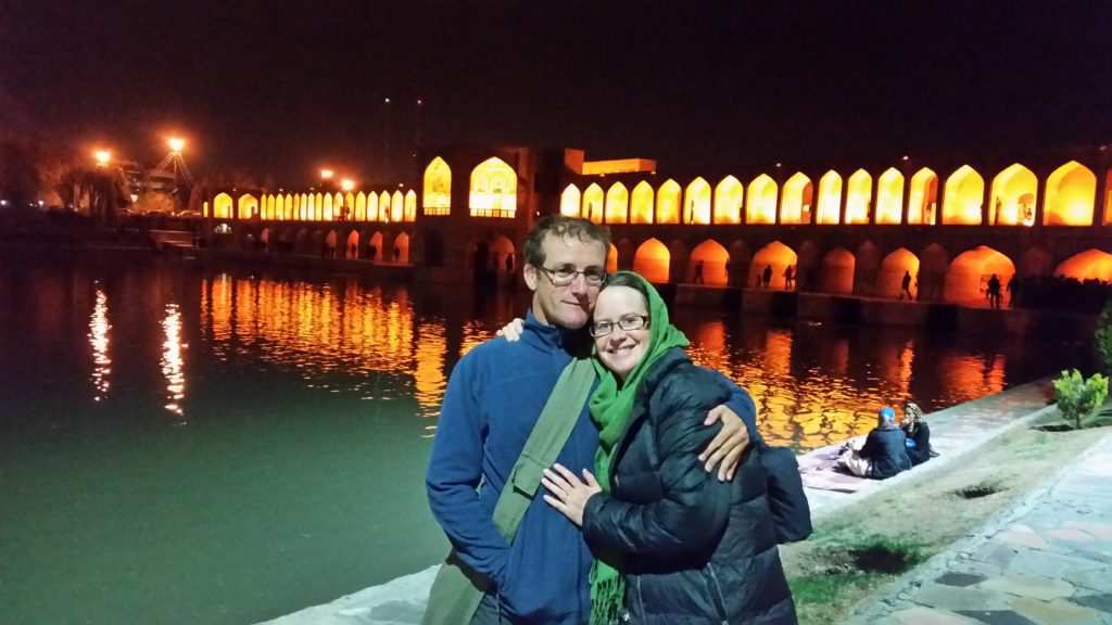 Kiwis out there @ Khaju bridge, Esfahan, Iran.